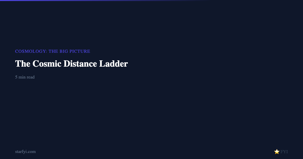 The Cosmic Distance Ladder: Complete Guide — StarFYI